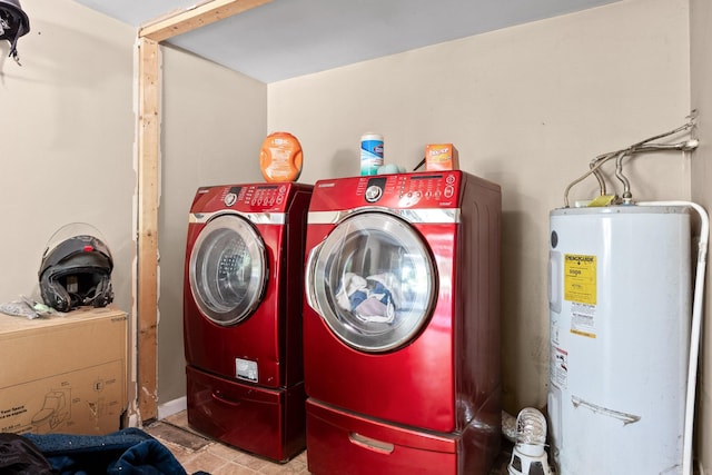 1325 City View St SE, Cleveland, TN 37311 - laundry room featuring water heater and independent washer and dryer