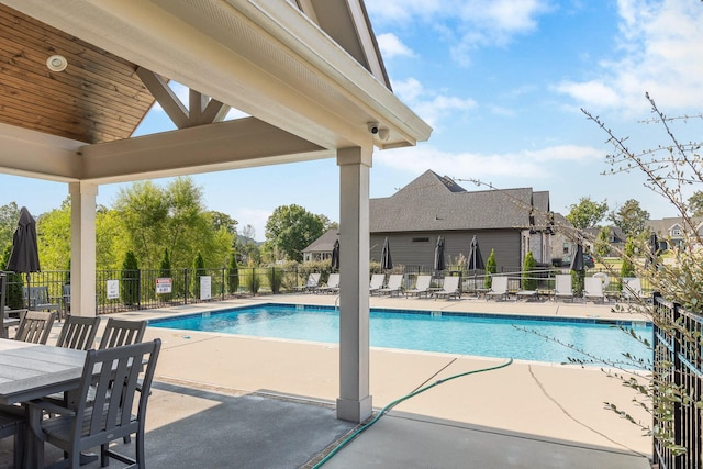 2305 Weeping Willow Dr, Ooltewah, TN 37363 - community pool featuring a patio area
