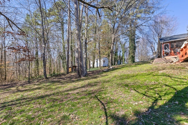 51 Castleview Dr, Ringgold, GA 30736 - view of green lawn with a sunroom