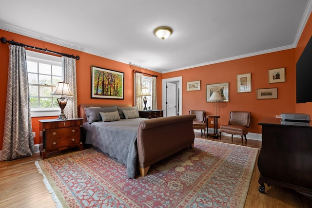 402 Fairview Dr, Dalton, GA 30720 - bedroom featuring ornamental molding and wood finished floors