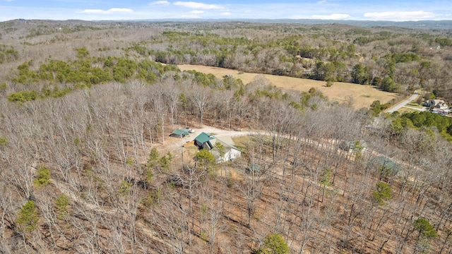 1080 Harp Switch Rd, Chickamauga, GA 30707 - aerial view of property and surrounding area featuring a heavily wooded area