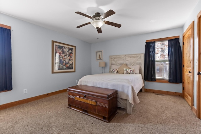 1080 Harp Switch Rd, Chickamauga, GA 30707 - bedroom with carpet floors and a ceiling fan