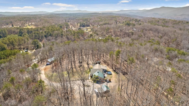 1080 Harp Switch Rd, Chickamauga, GA 30707 - aerial overview of property's location featuring mountains and a forest