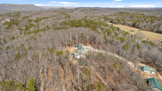 1080 Harp Switch Rd, Chickamauga, GA 30707 - aerial view of property and surrounding area featuring a heavily wooded area
