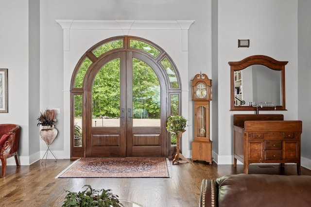 6835 Jasper Highlands Blvd, Jasper, TN 37347 - foyer entrance with french doors and wood finished floors