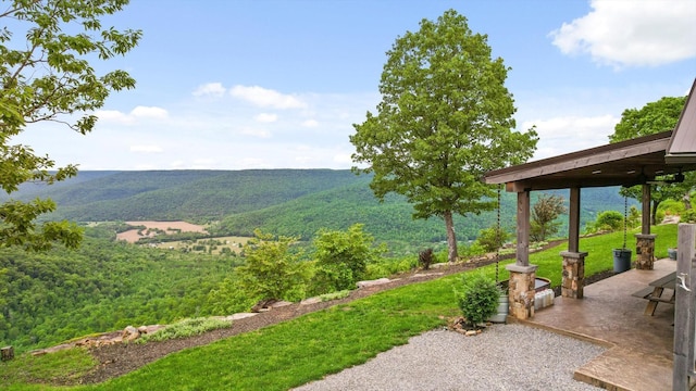 6835 Jasper Highlands Blvd, Jasper, TN 37347 - view of yard featuring a mountain view and a patio area