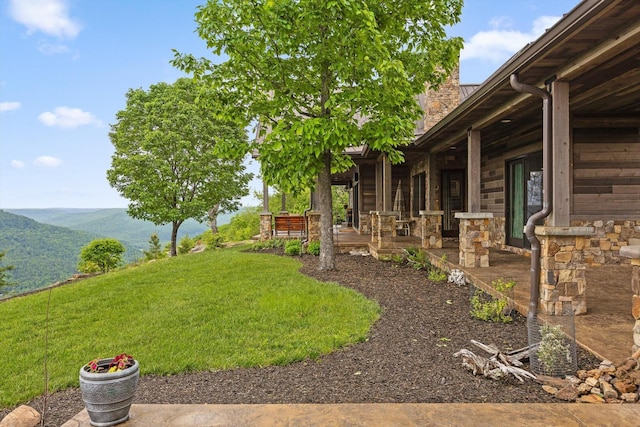 6835 Jasper Highlands Blvd, Jasper, TN 37347 - view of green lawn featuring a mountain view