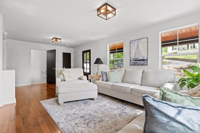 216 Trenton St, Chattanooga, TN 37415 - living room featuring hardwood / wood-style floors and baseboards