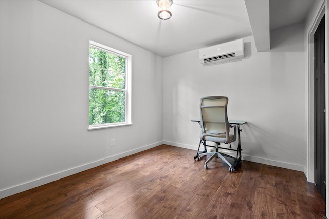216 Trenton St, Chattanooga, TN 37415 - office featuring a wall mounted AC and dark wood-style flooring