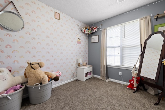 225 Shawn Ln, Chatsworth, GA 30705 - recreation room with carpet and a textured ceiling