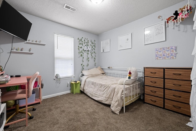 225 Shawn Ln, Chatsworth, GA 30705 - carpeted bedroom featuring a desk and a textured ceiling