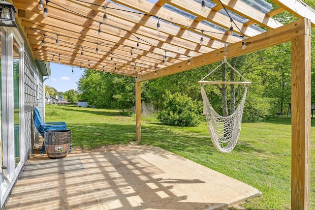 225 Shawn Ln, Chatsworth, GA 30705 - view of patio / terrace with a pergola