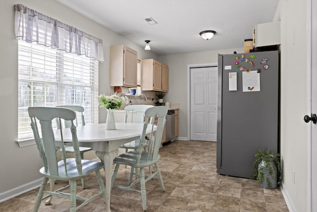 225 Shawn Ln, Chatsworth, GA 30705 - dining area featuring baseboards and stone finish flooring