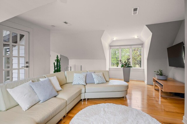 467 Wisley Way, Ringgold, GA 30736 - living room featuring lofted ceiling and light wood-style flooring