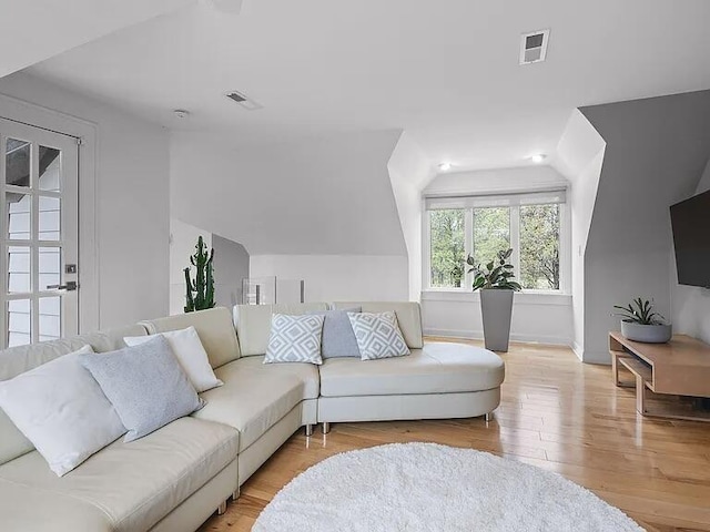 467 Wisley Way, Ringgold, GA 30736 - living area with vaulted ceiling and light wood-type flooring