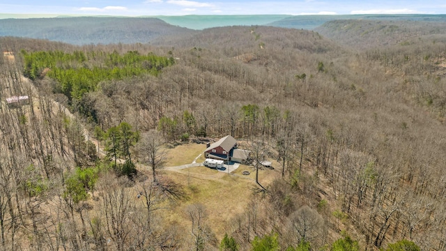 610 Orme Mountain Rd, South Pittsburg, TN 37380 - aerial view of property and surrounding area with mountains and a forest