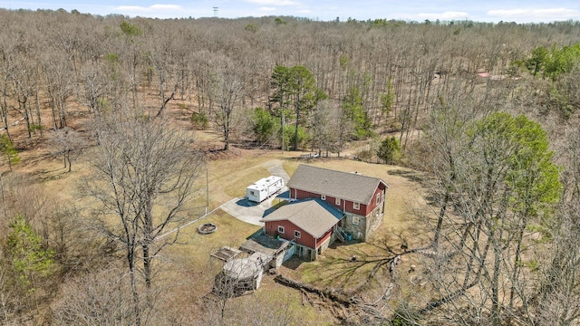 610 Orme Mountain Rd, South Pittsburg, TN 37380 - aerial view of property and surrounding area featuring a heavily wooded area