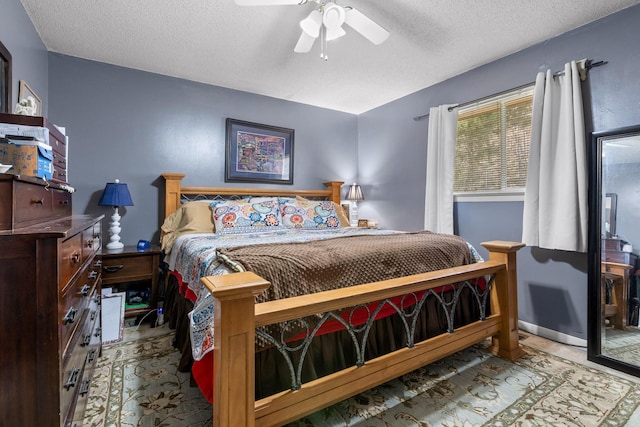 131 Sioux Trl, Ringgold, GA 30736 - bedroom featuring a textured ceiling and ceiling fan