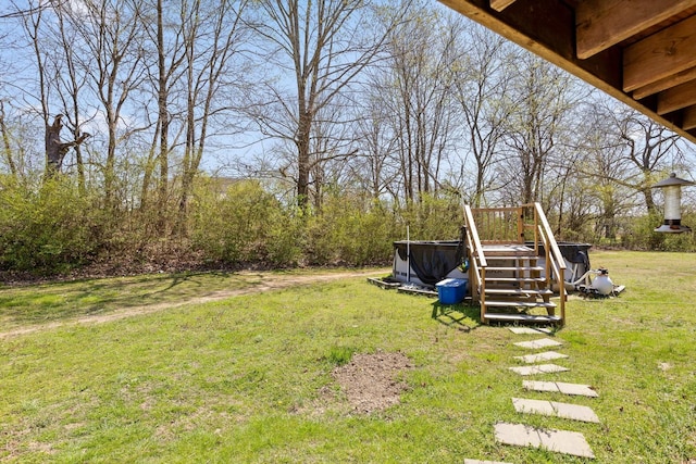3216 Cleveland Hwy, Dalton, GA 30721 - view of green lawn featuring a wooden deck