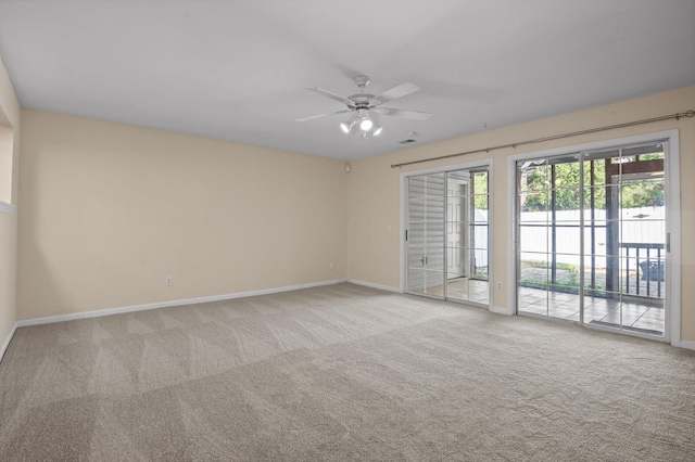 6585 Hickory Trace Cir, Chattanooga, TN 37421 - carpeted empty room featuring baseboards and ceiling fan