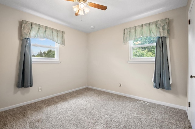 6557 Esquire Dr, Hixson, TN 37343 - spare room with carpet floors and ceiling fan