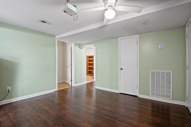 411 Meadow Green Dr, Ringgold, GA 30736 - spare room with wood finished floors and ceiling fan