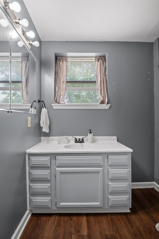 411 Meadow Green Dr, Ringgold, GA 30736 - bathroom with vanity and wood finished floors