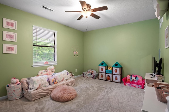 411 Meadow Green Dr, Ringgold, GA 30736 - game room featuring carpet flooring and a ceiling fan