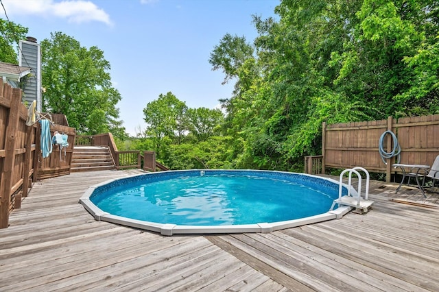 411 Meadow Green Dr, Ringgold, GA 30736 - outdoor pool featuring a deck and stairs