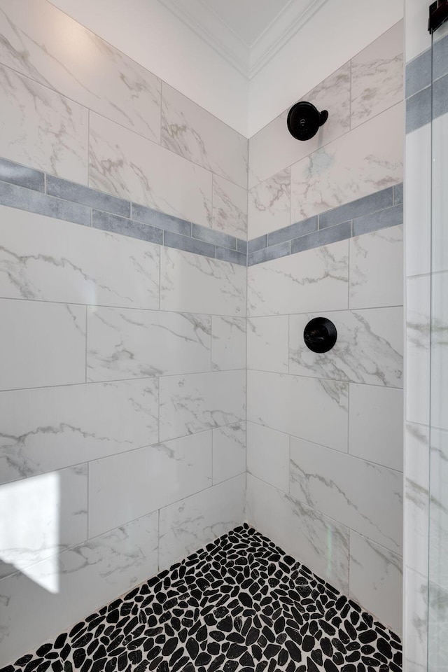 7183 Tailgate Loop, Ooltewah, TN 37363 - full bath featuring ornamental molding and tiled shower
