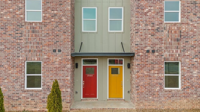 1866 Addi Ln, Chattanooga, TN 37421 - view of exterior entry featuring brick siding and board and batten siding