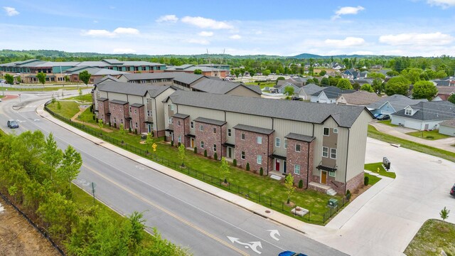 1866 Addi Ln, Chattanooga, TN 37421 - aerial perspective of suburban area with a mountain backdrop