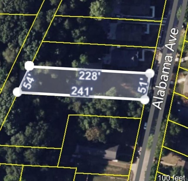 5509 Alabama Ave, Chattanooga, TN 37409 - map / location featuring property boundaries highlighted