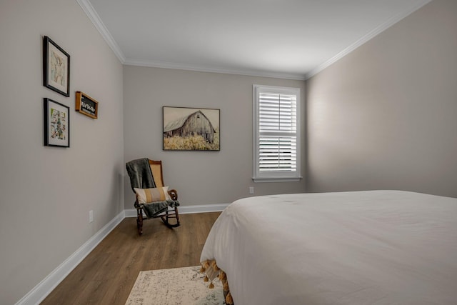 7192 Winfrey Dr, Fairview, TN 37062 - bedroom featuring crown molding and wood finished floors