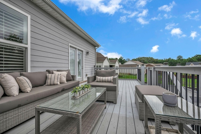 7192 Winfrey Dr, Fairview, TN 37062 - wooden terrace featuring outdoor lounge area