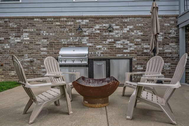 7192 Winfrey Dr, Fairview, TN 37062 - view of patio / terrace with exterior kitchen