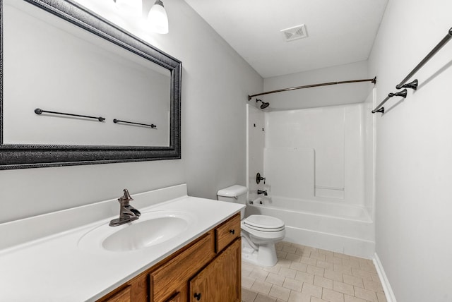 3366 N Henderson Way, Clarksville, TN 37042 - bathroom featuring vanity, tile patterned flooring, and shower / washtub combination