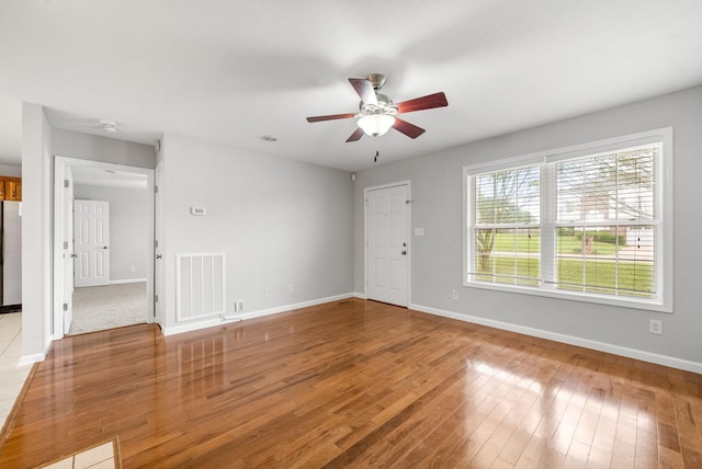 3366 N Henderson Way, Clarksville, TN 37042 - spare room with a ceiling fan and wood-type flooring
