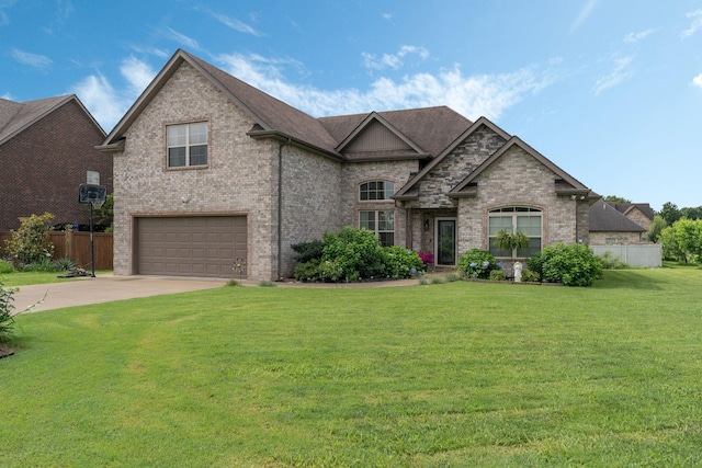 1640 Drayton Dr, Murfreesboro, TN 37130 - view of front of property with a garage, driveway, and brick siding