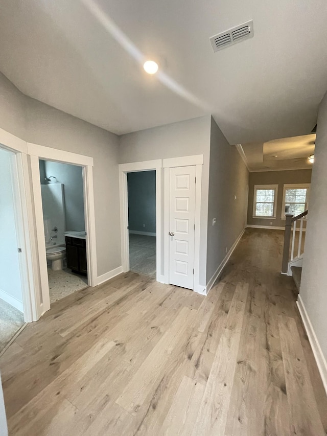 2618 Unitas Dr, Murfreesboro, TN 37129 - spare room featuring wood finished floors and stairs