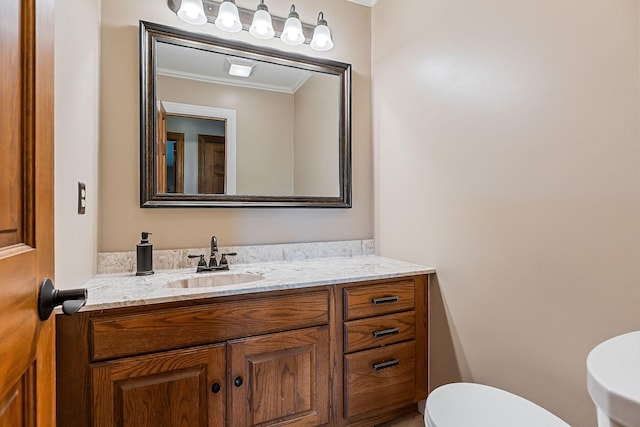 40 Lakeview Trl, Mcminnville, TN 37110 - bathroom with crown molding and vanity