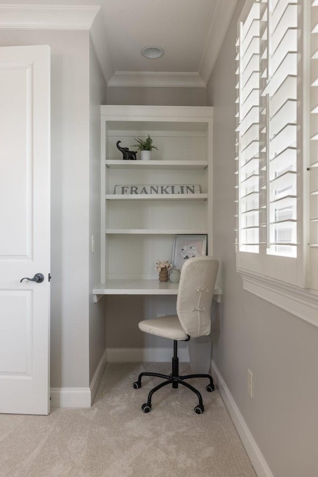 1202 Jewell Ave, Franklin, TN 37064 - office area with crown molding and carpet floors