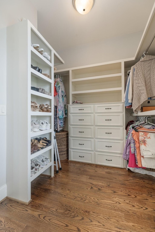 1202 Jewell Ave, Franklin, TN 37064 - walk in closet with dark wood-style floors