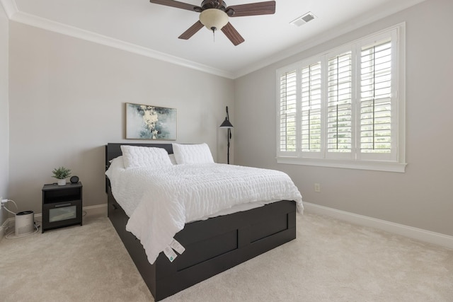 1202 Jewell Ave, Franklin, TN 37064 - bedroom with carpet, crown molding, and ceiling fan