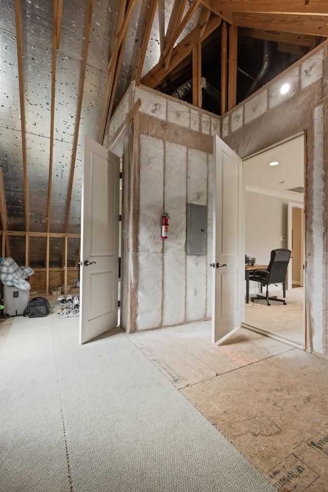 1202 Jewell Ave, Franklin, TN 37064 - unfinished attic with electric panel