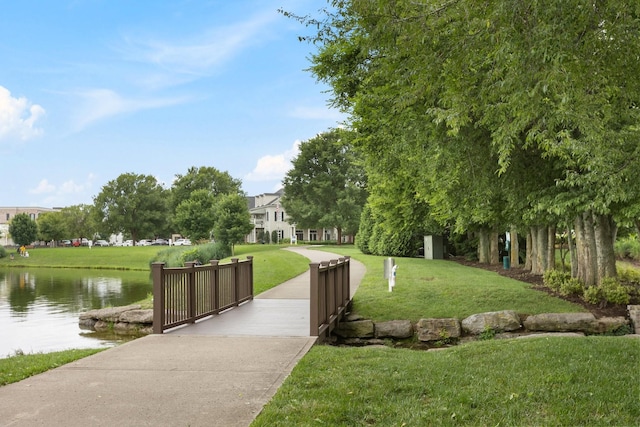 1202 Jewell Ave, Franklin, TN 37064 - view of community with a lawn and a water view