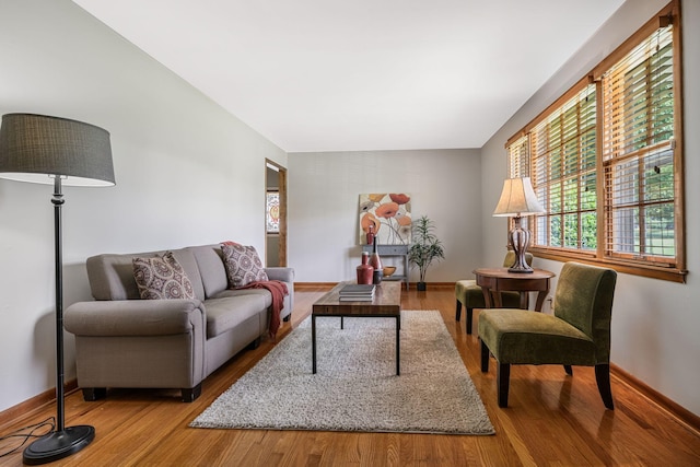 305 E Overhill Dr, Dickson, TN 37055 - living area with wood finished floors and baseboards