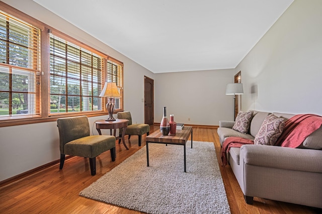 305 E Overhill Dr, Dickson, TN 37055 - living area with baseboards and wood finished floors
