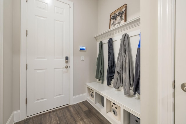 9488 Stillbrook Trce, Brentwood, TN 37027 - mudroom featuring dark wood finished floors and baseboards