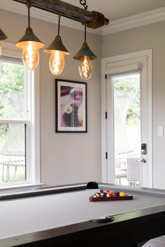 9488 Stillbrook Trce, Brentwood, TN 37027 - rec room with ornamental molding
